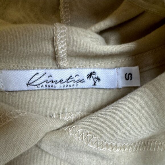 Kinetix Lightweight Hoodie Pullover Long Sleeve Casual Top Tan Beige S NWT - Picture 6 of 10